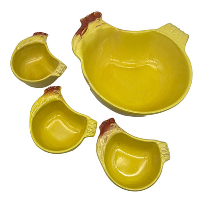 image French chicken shaped casserole or serving dishes 