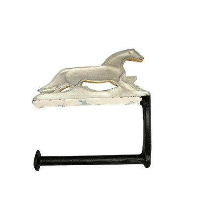 Cast Iron Horse Toilet Roll Holder | French Country Farmhouse Bathroom Decor