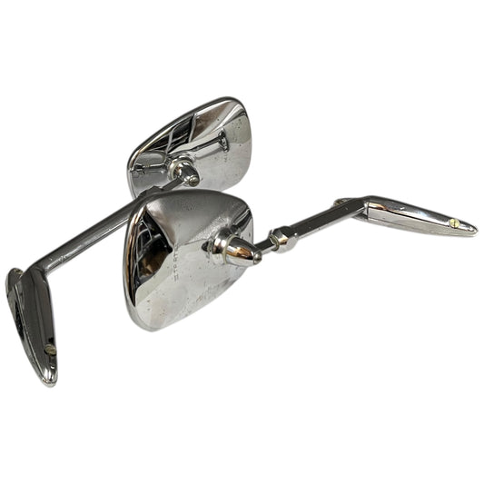 Pair of Rare Vintage Extending Chrome Car Mirrors – TP-RT III 77, Classic Towing Mirrors