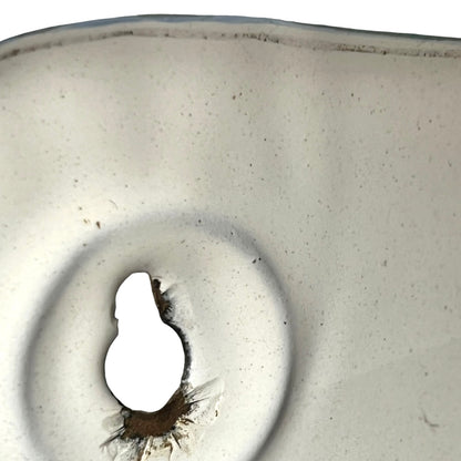 close up of French enamel kitchenware