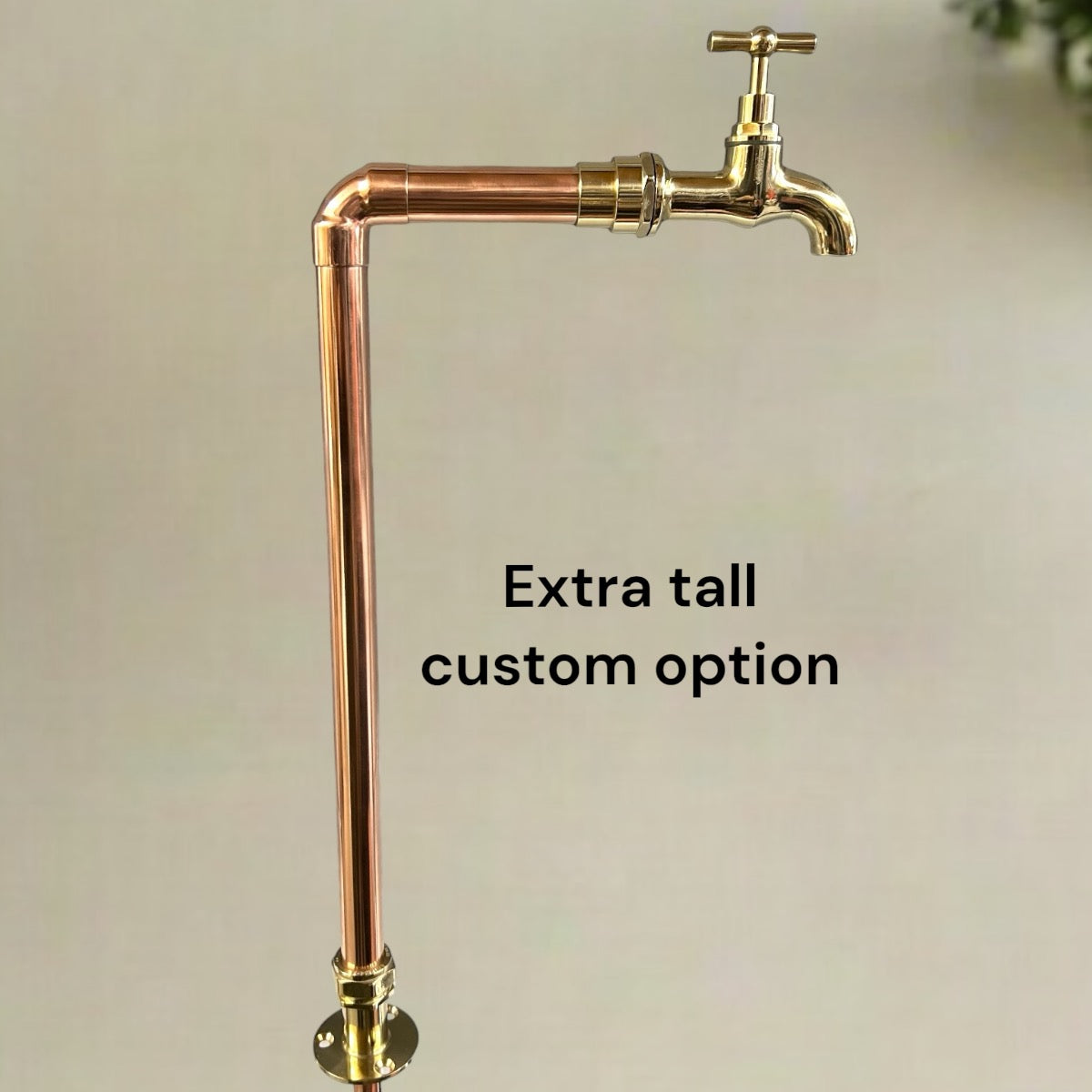 Bespoke XL Size Vintage Style Handmade Copper and Brass Kitchen Tap (T57)