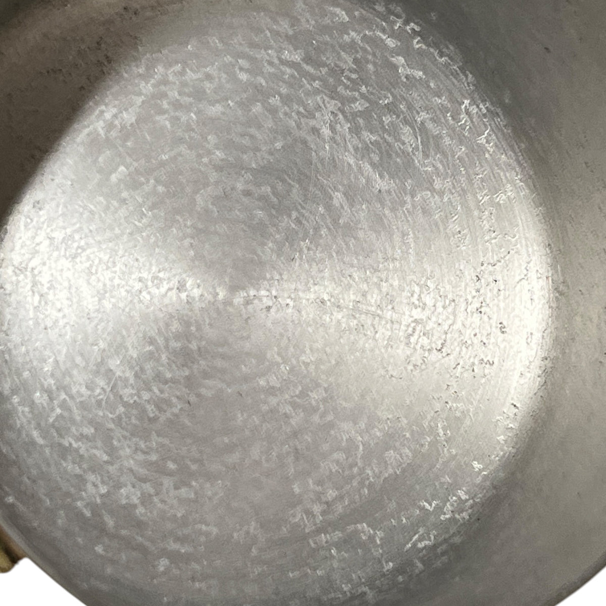 Vintage French Copper Saucepan – 10cm Small Aluminium Lined Pan with Brass Handle