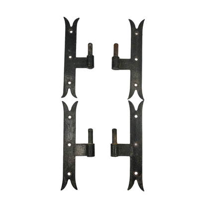 set of French vintage window shutter brackets 