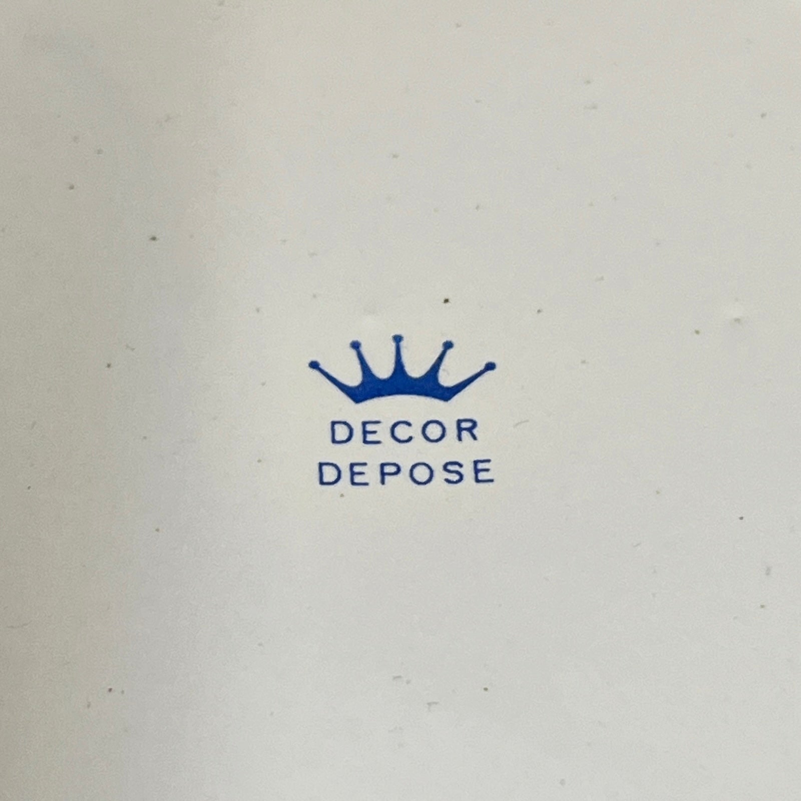 close up of a French table bin on a white background 