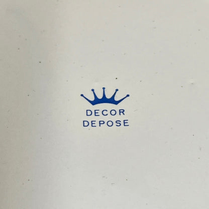 close up of a French table bin on a white background 
