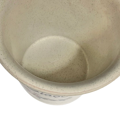 Inside of ice bucket on a white background