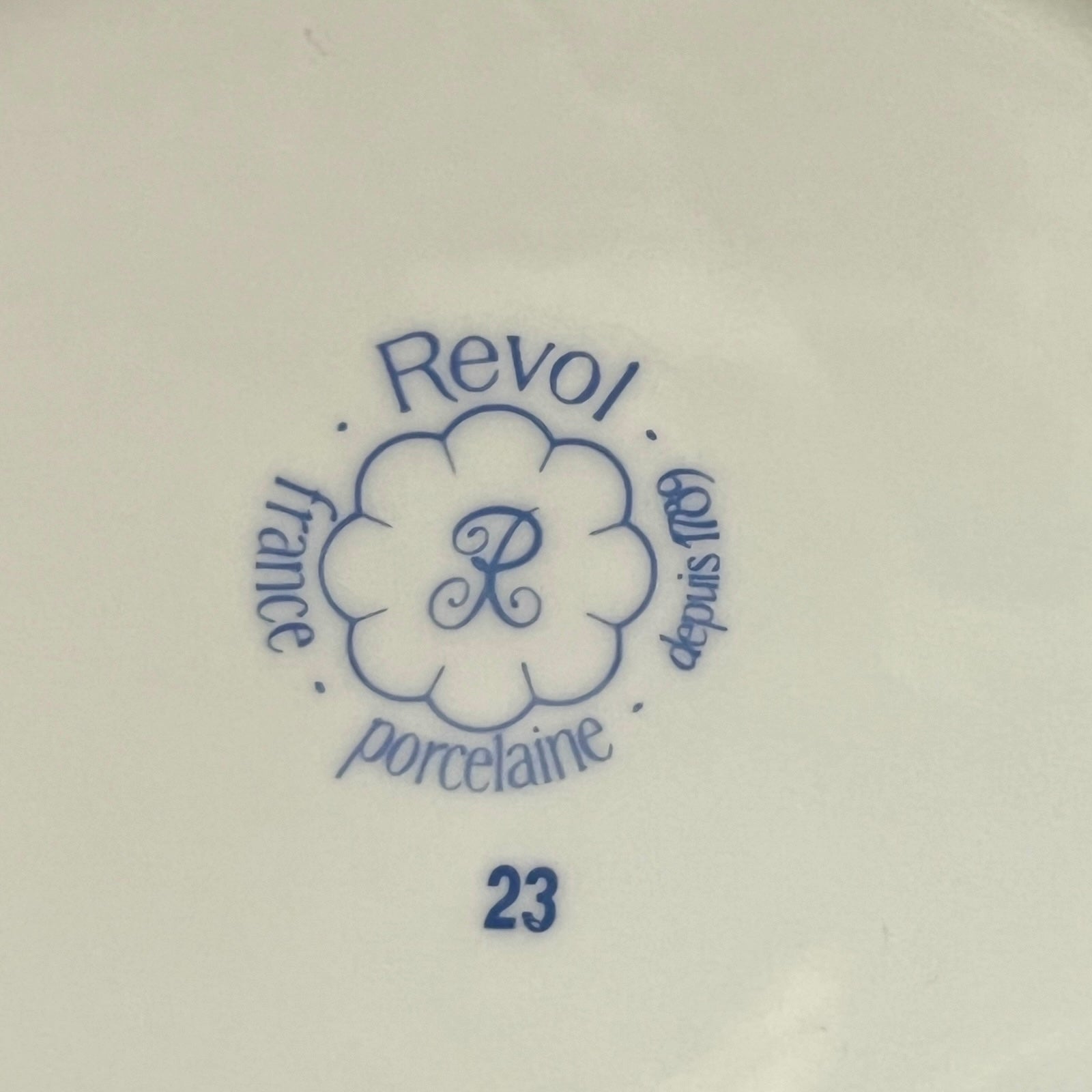 Revol France porcelain logo on a white background