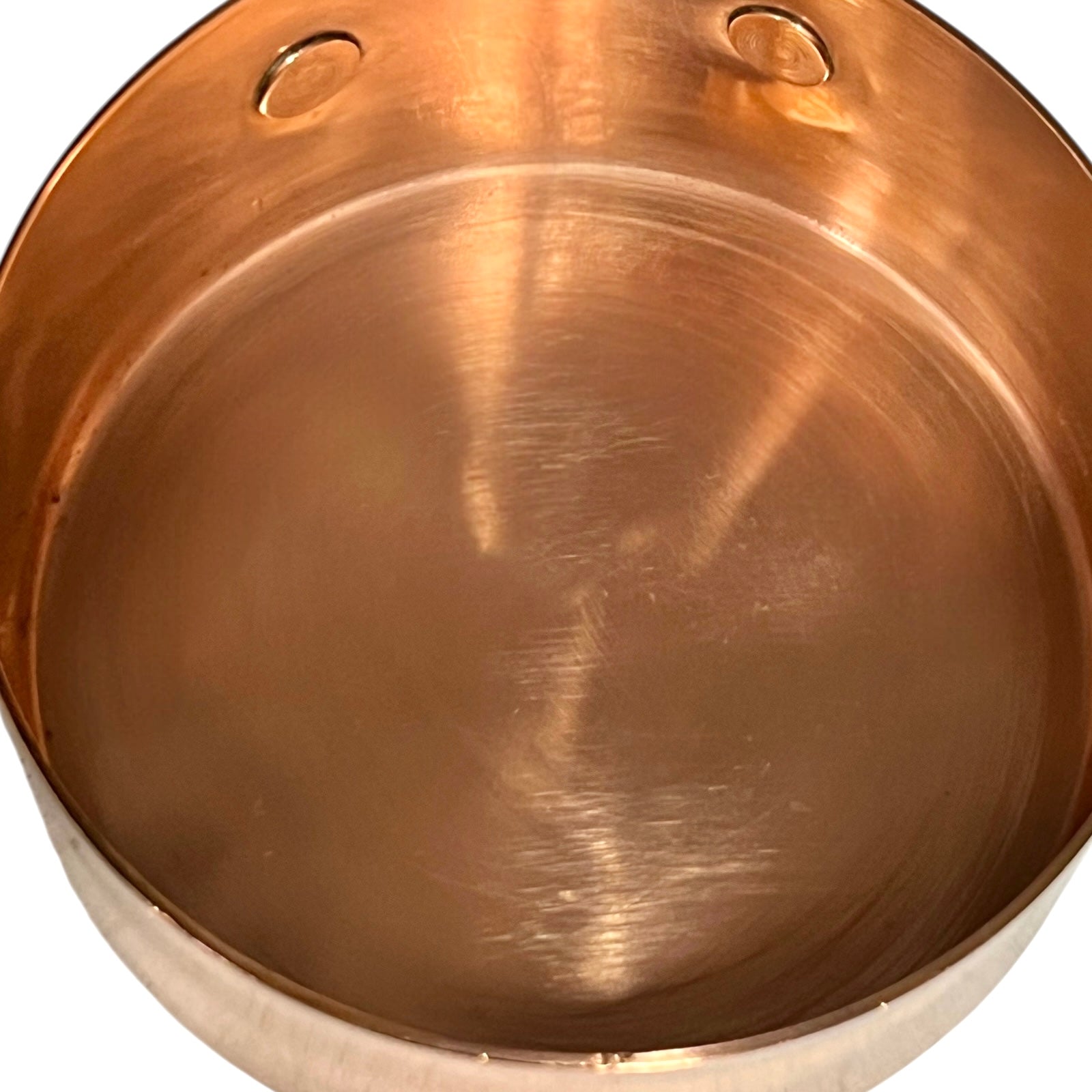 inside of copper pot