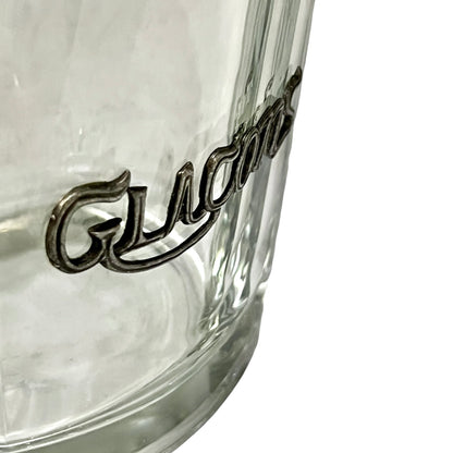 Vintage French Glass Ice Bucket 1960s Glaçons Barware Cocktail Cooler