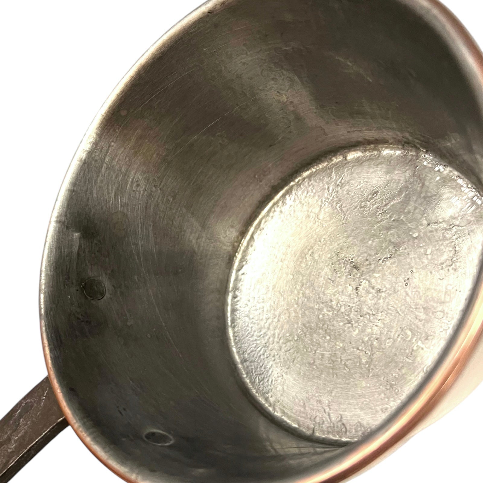 inside view of copper pan