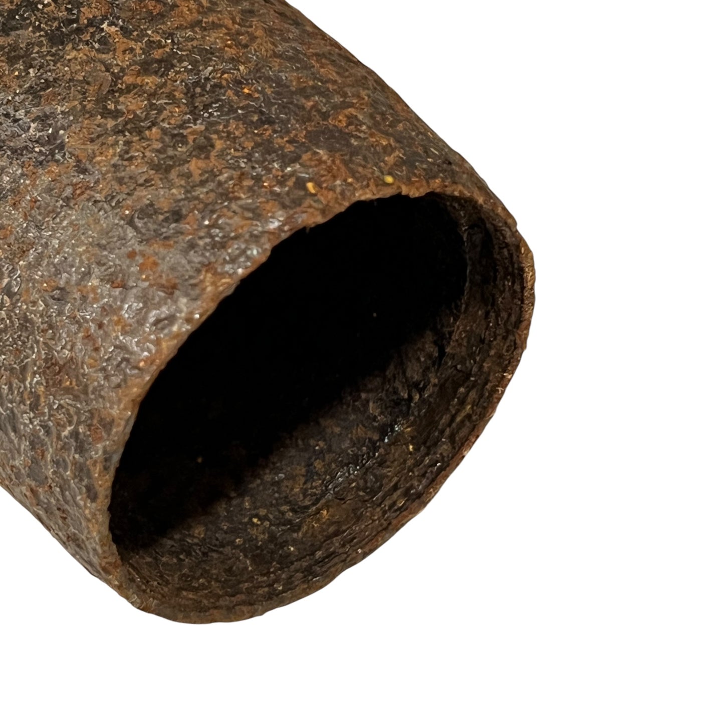 An empty, inert WW1 militaria iron relic from the Battlefields of the Somme, perfect for any collector, set against a white background.