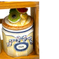 image French shabby chic ceramic canister jars on a rack