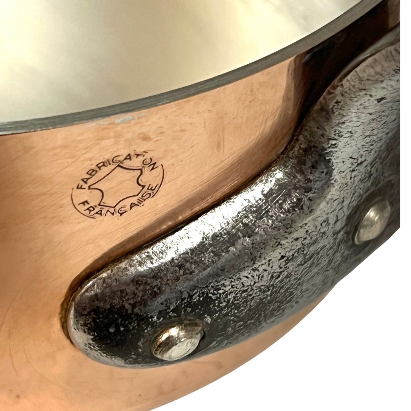 Vintage French 16cm Professional Copper Saucepan with New Tin Lining