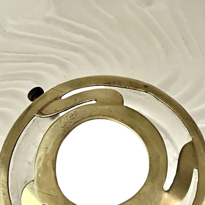 Close up of a glass lampshade on a white background 