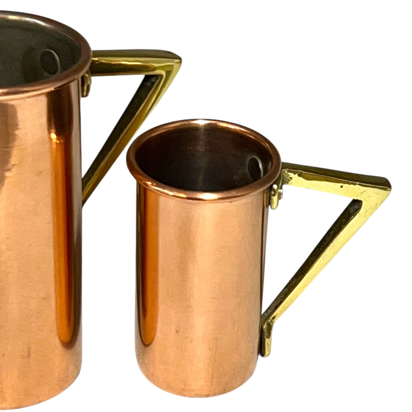 handle of copper measure set