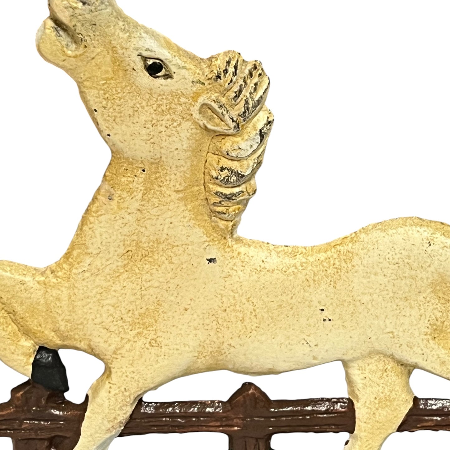 French Cast Iron Horse Door Stop – Shabby Chic Farmhouse Door Wedge Doorstop