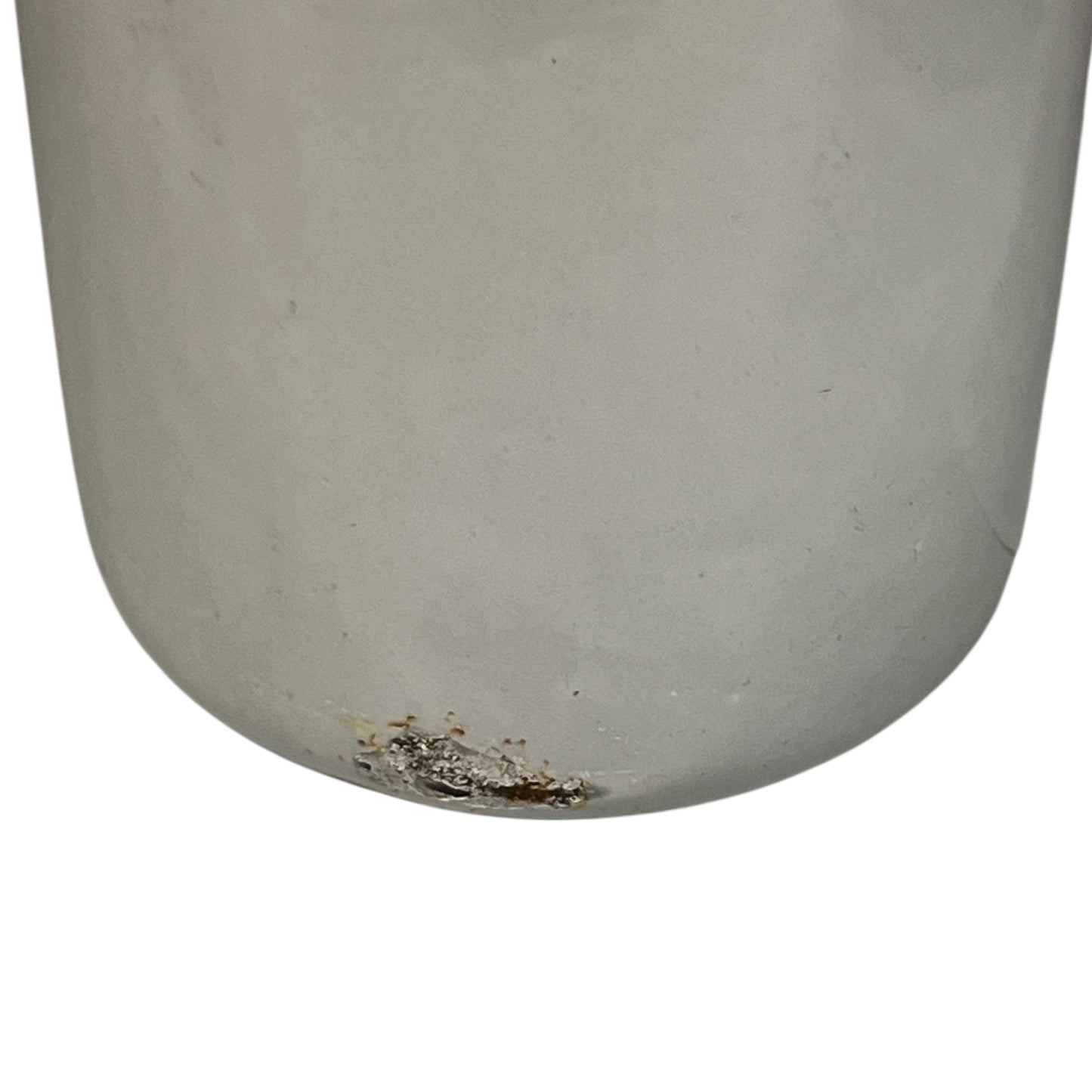 close up image of vintage planter base rim