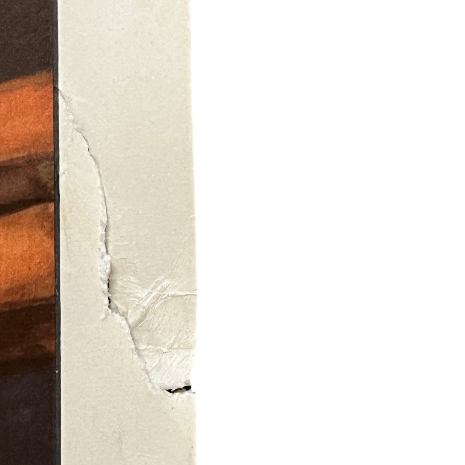 close up of a French wall poster set on a white background 