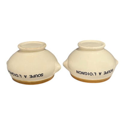 2 Vintage French Lion’s Head Soup Bowls –  Soupe a L'Oignon Pots