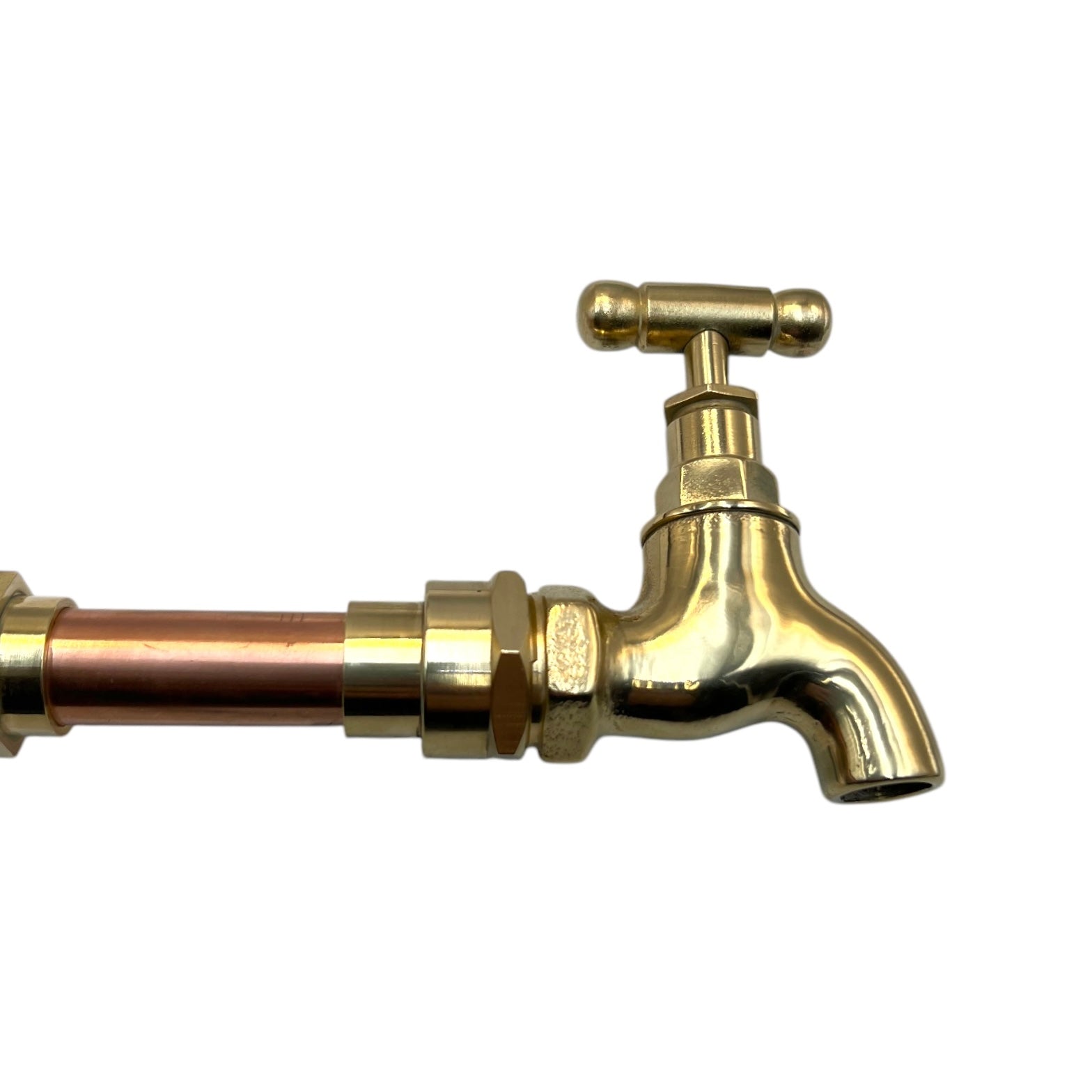 Brass Vintage Style Kitchen or Bathroom Tap, Wall Mounted ideal for Belfast Sink