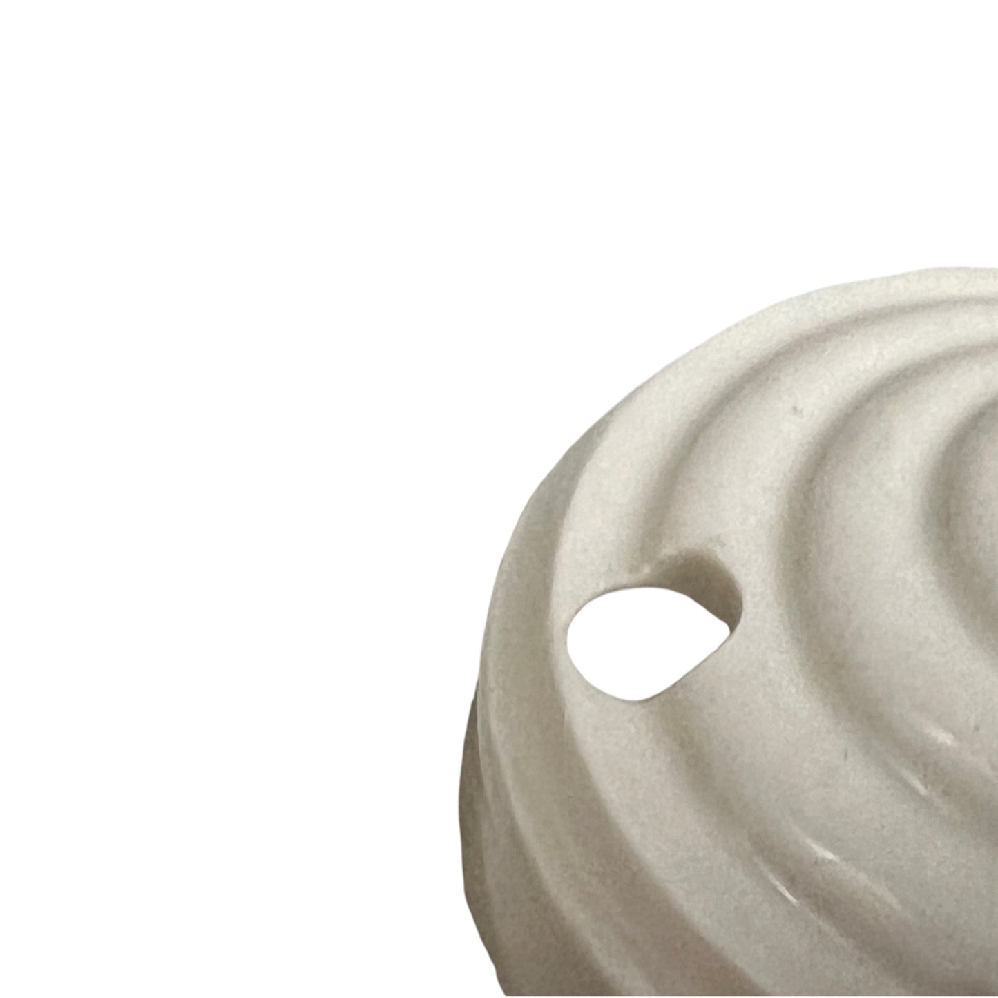 Antique French Porcelain Ceiling Rose 7cm Vintage Lighting Canopy
