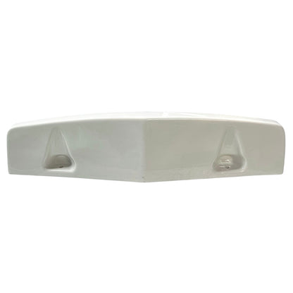 White ceramic shelf on a white background