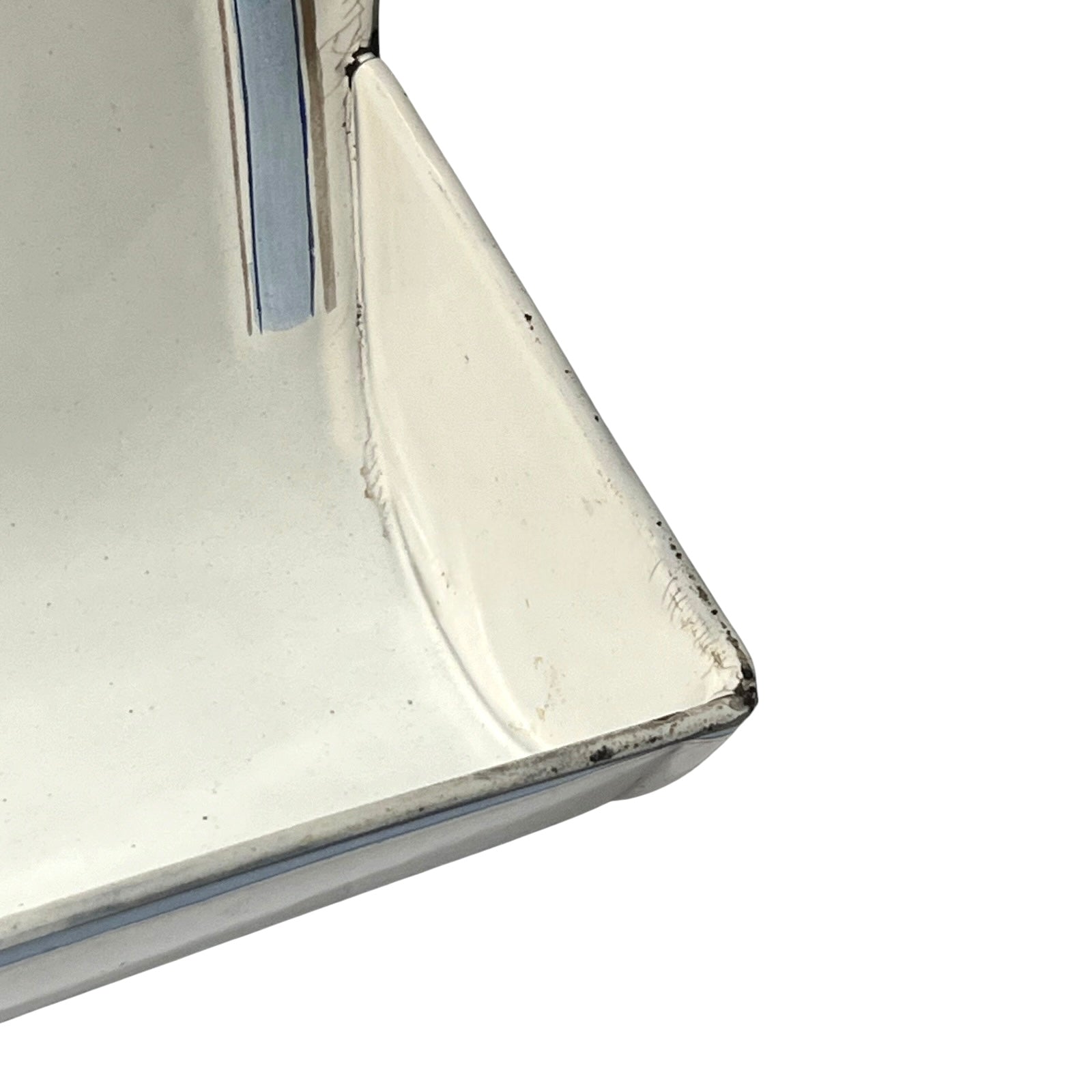 close up of French enamel kitchenware