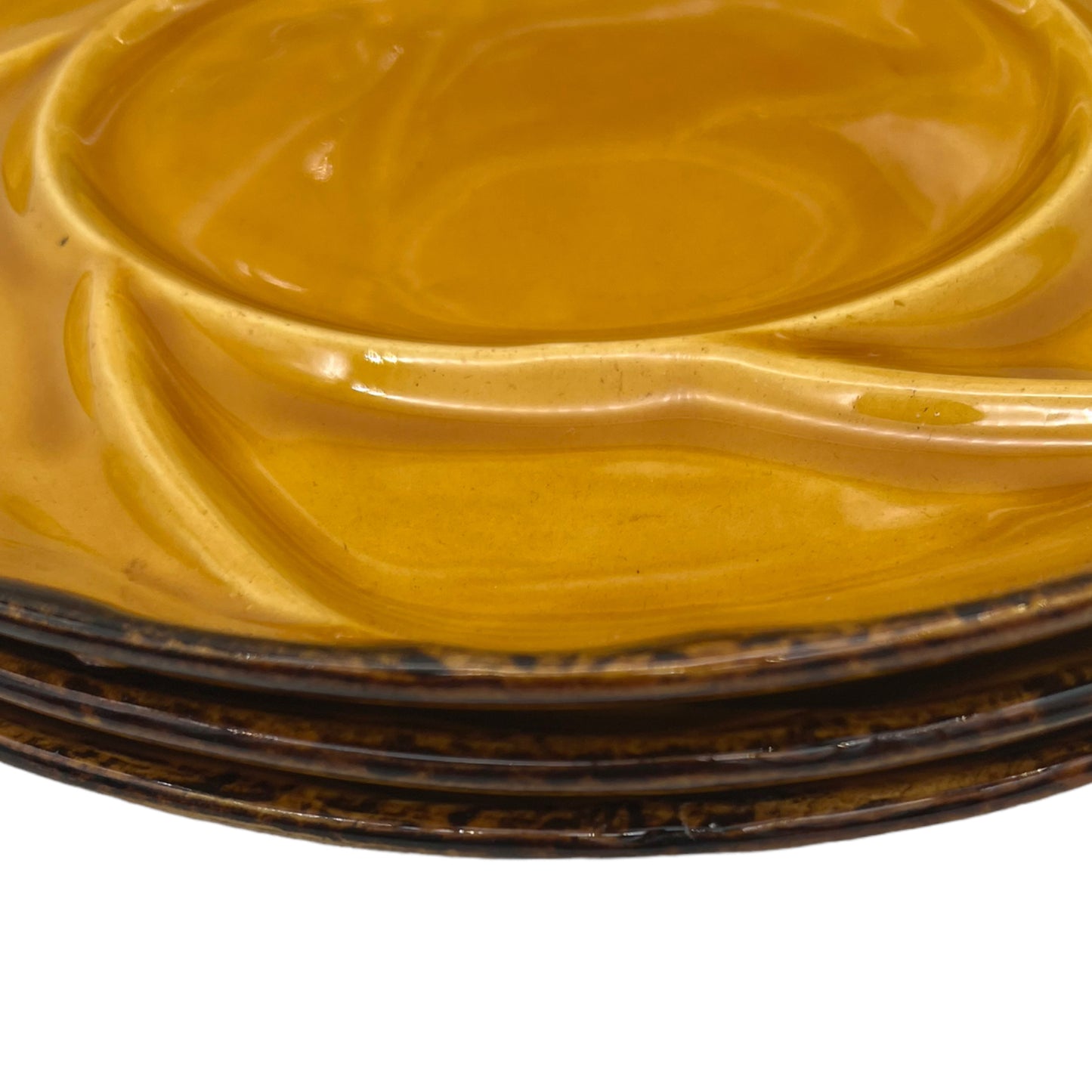 image 4 French glazed fondue plates by Valflam sold by All Things French Store
