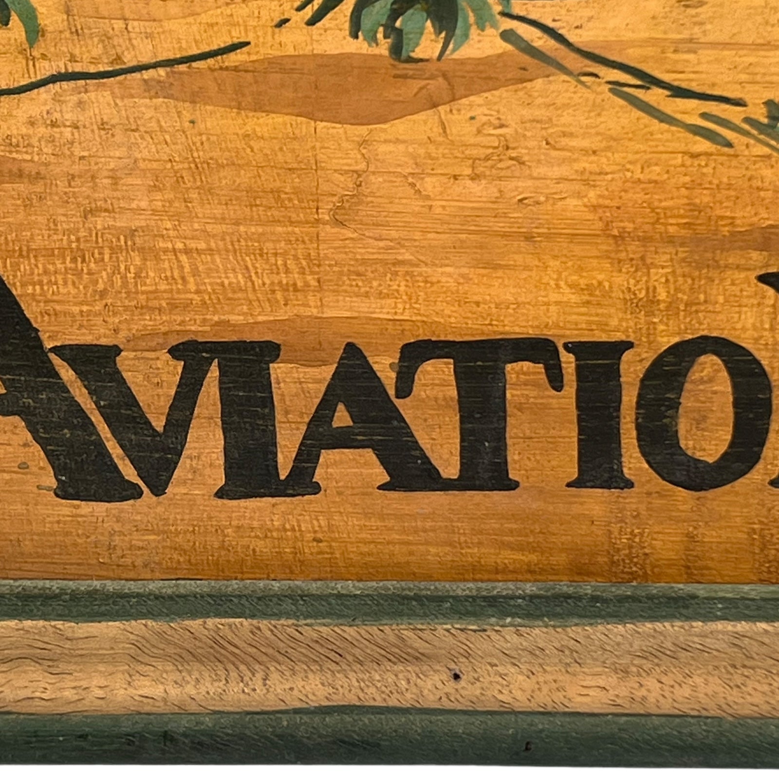 Wooden Shabby Chic 3D Picture Sign, Linstrom Aviation Decorative Plaque