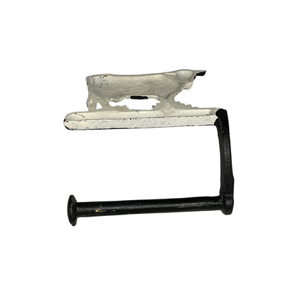 Cast Iron Cow Toilet Roll Holder | Country Farmhouse Bathroom Decor