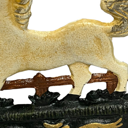 French Cast Iron Horse Door Stop – Shabby Chic Farmhouse Door Wedge Doorstop