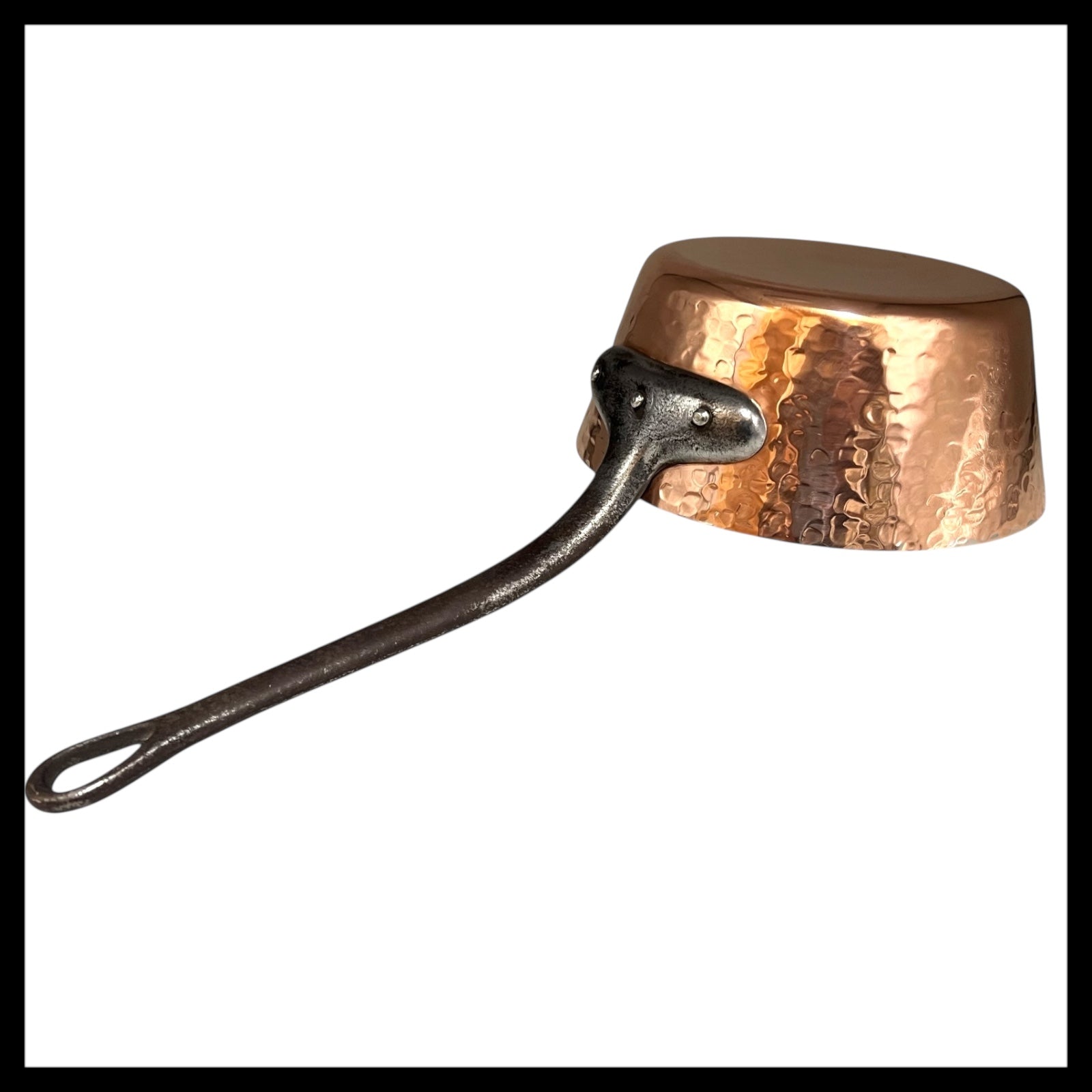 French 2mm Copper Saucepan with Brand New Tin Lining, 20cm Copper Pot Pan for sale from All Things French Store