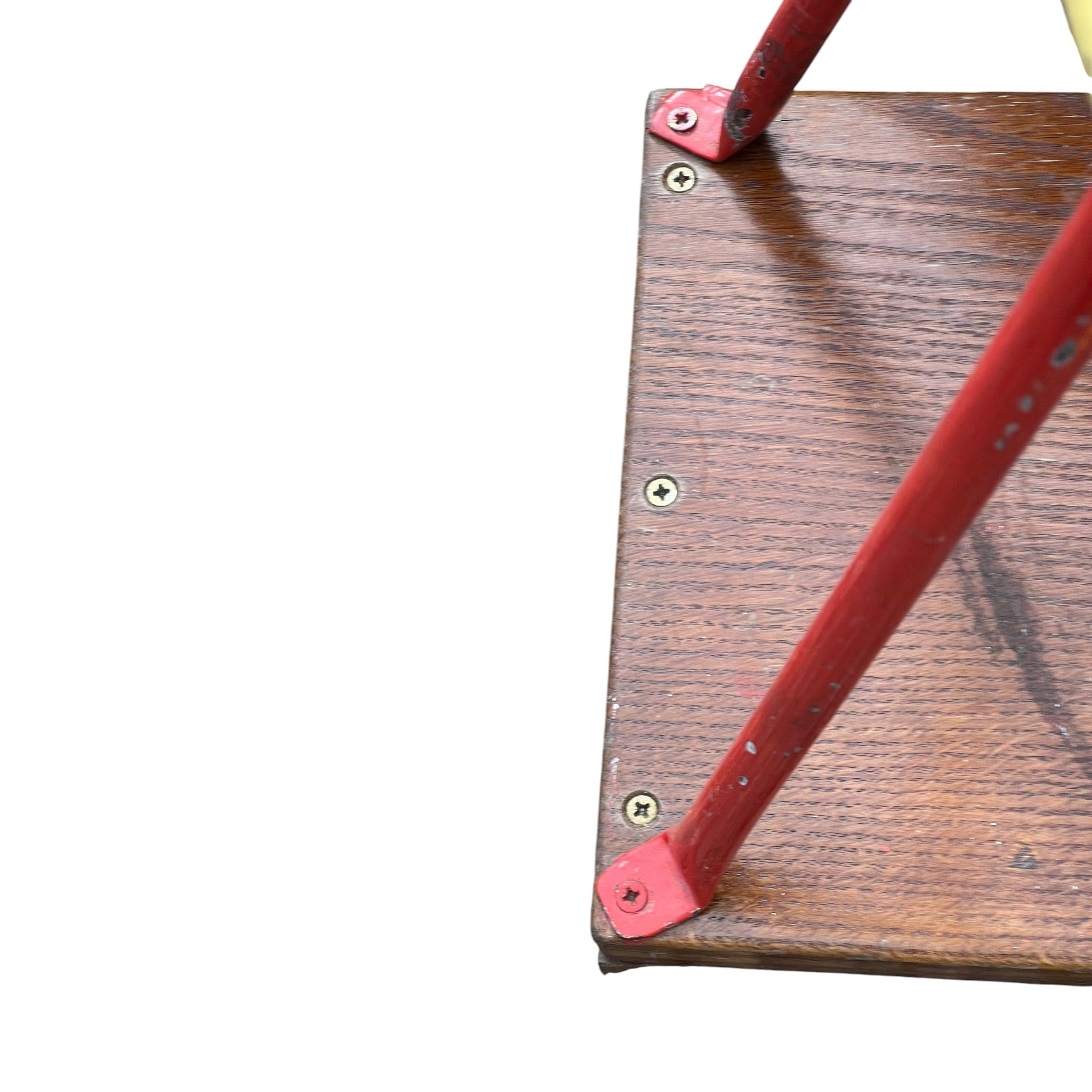close up of a French copper garden sprayer on a white background 