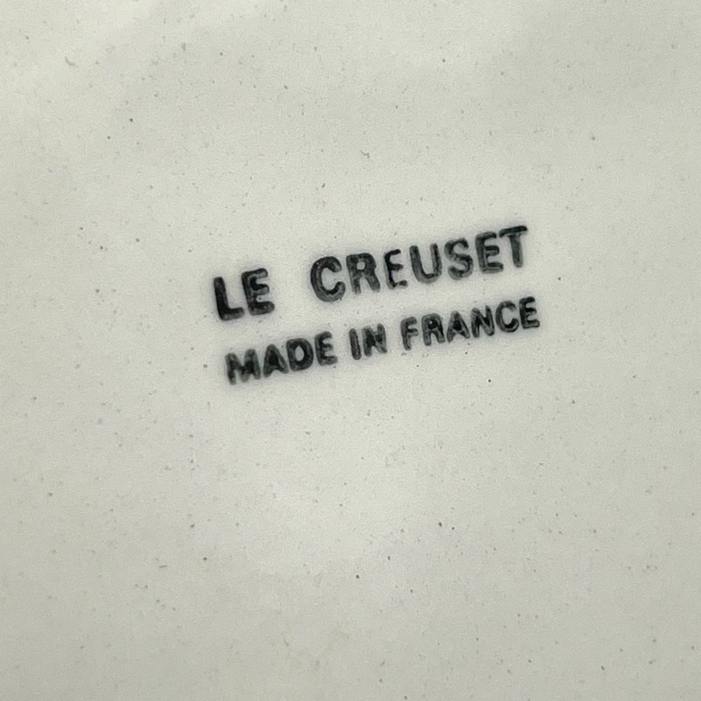 image set of 6 French vintage Le Creuset fondue divided plates