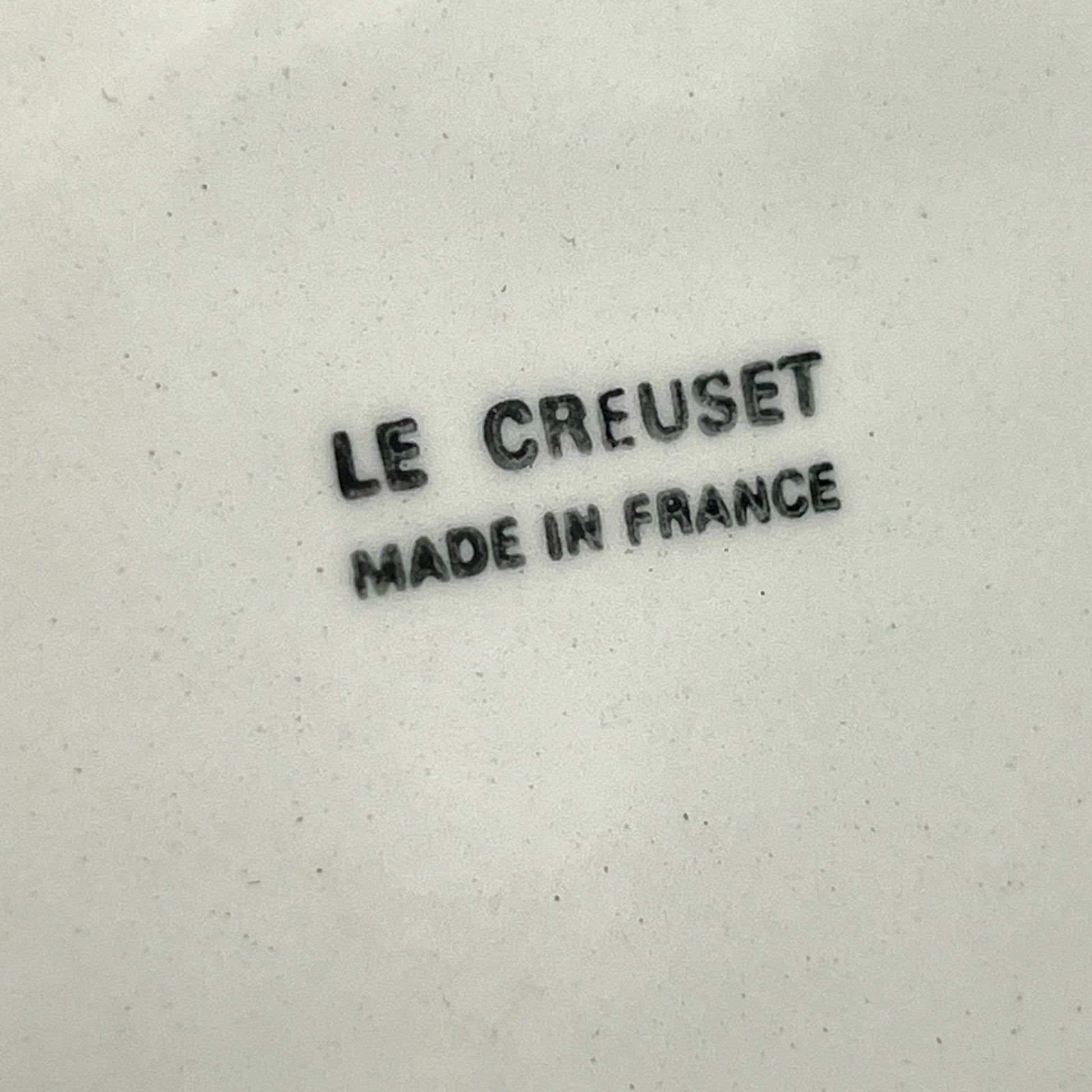 image set of 6 French vintage Le Creuset fondue divided plates