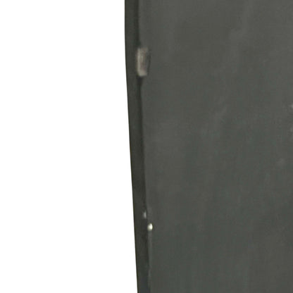 Close-up of a black door with a metallic handle on a white background