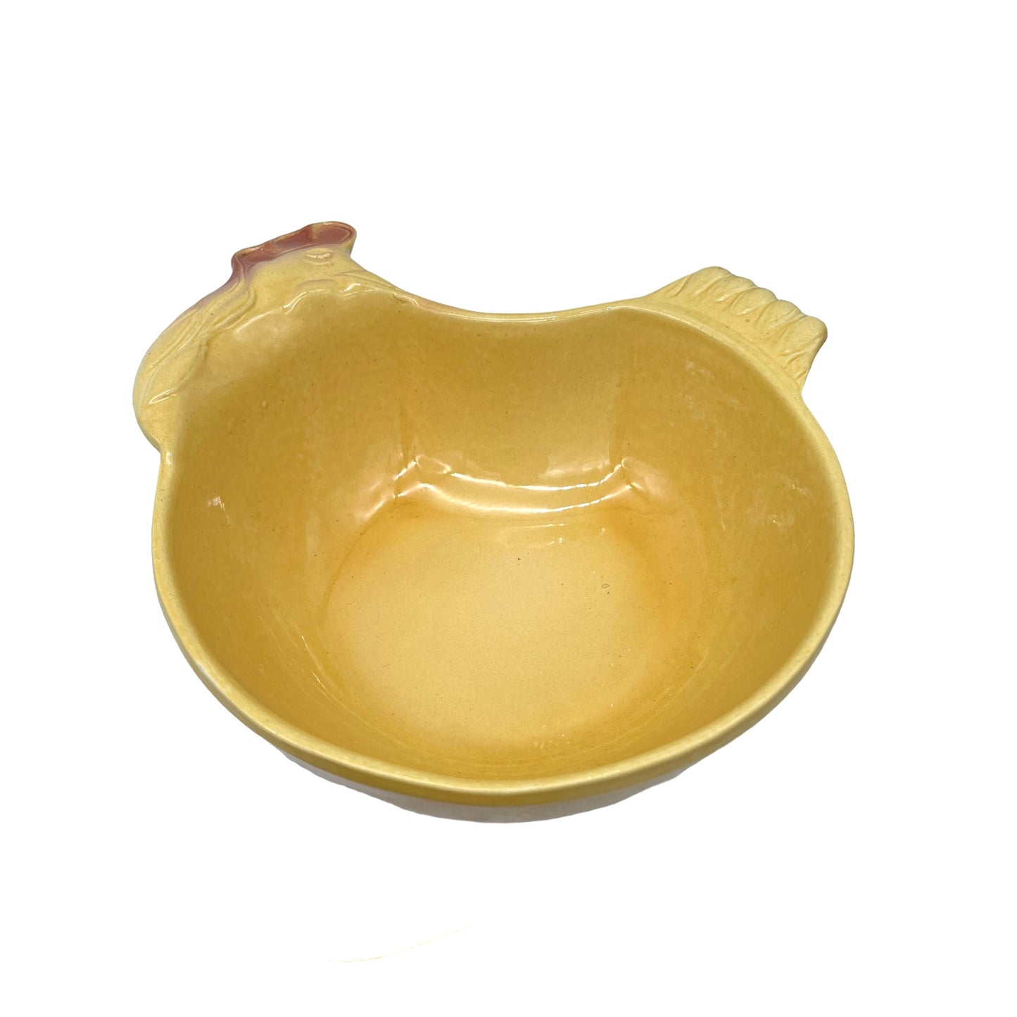 image French chicken shaped casserole or salad dish