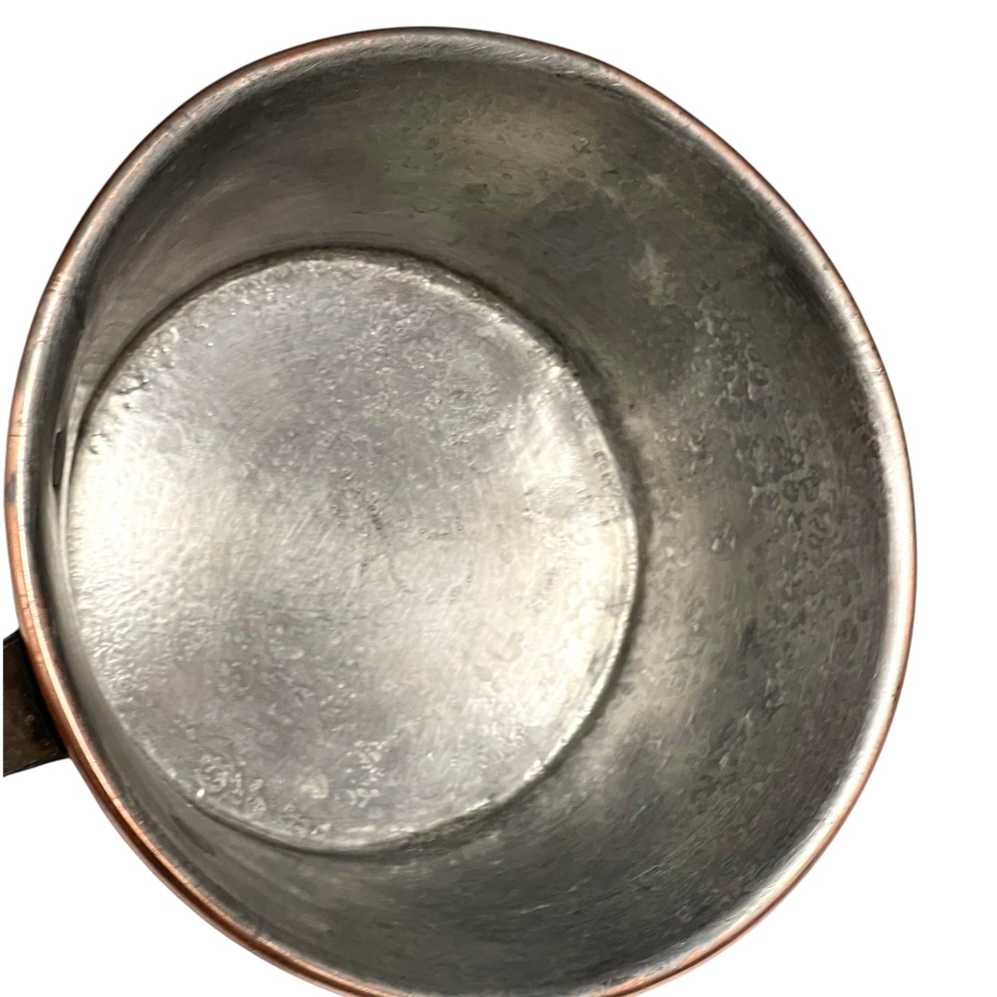 inside view of copper pan