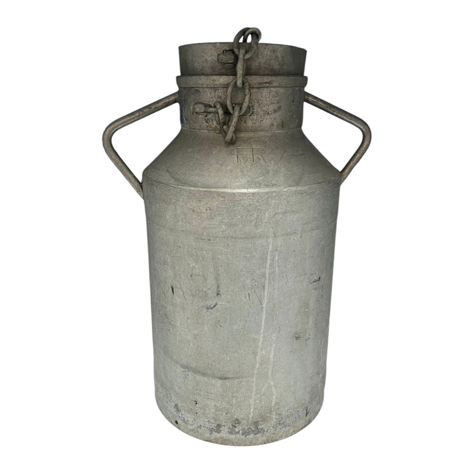 Vintage Rustic French Aluminium Metal Milk Churn, Garden Planter or Wedding Prop 