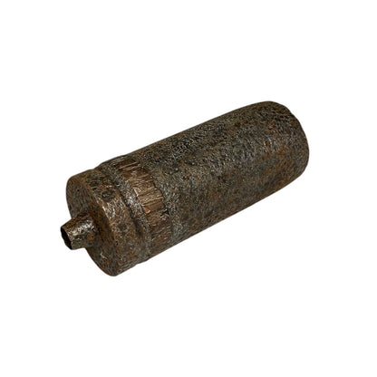 An empty, inert WW1 militaria iron relic from the Battlefields of the Somme, perfect for any collector, set against a white background.
