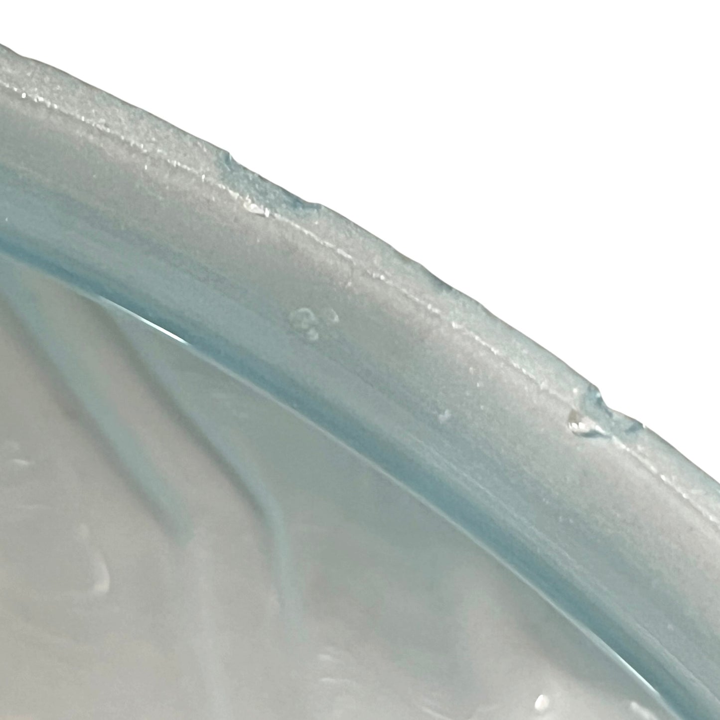 Additional close-up of the rim condition showing small nibbles typical of a well-loved vintage French light shade.