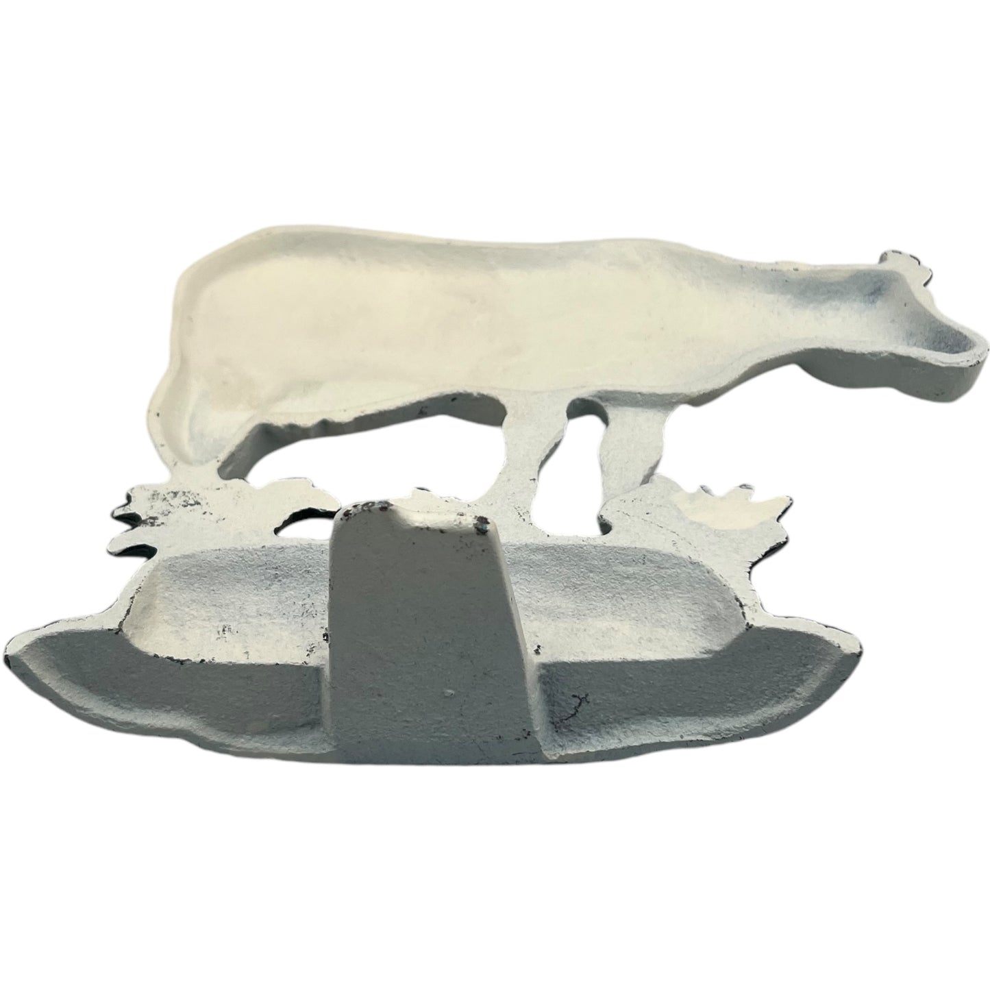 French Cast Iron Cow Door Stop, Farmhouse Chic Doorstop Wedge, Door Stay