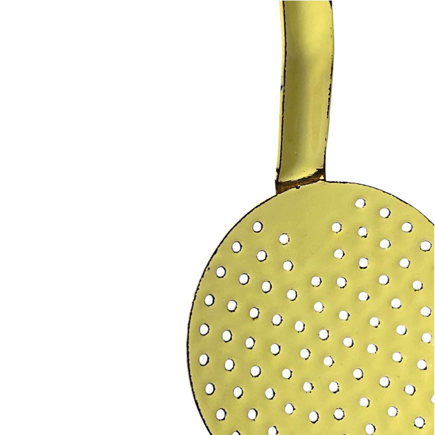 Vintage French Yellow Enamel Ladle & Skimmer Set – Kitchen Utensils