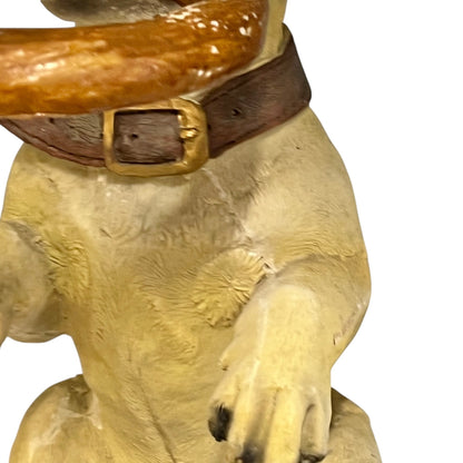 Close up of Dog umbrella stand on a white background