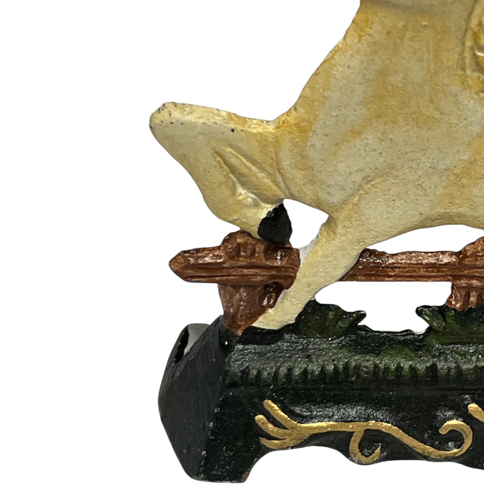 close up detail of door stop