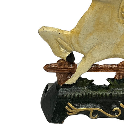 close up detail of door stop