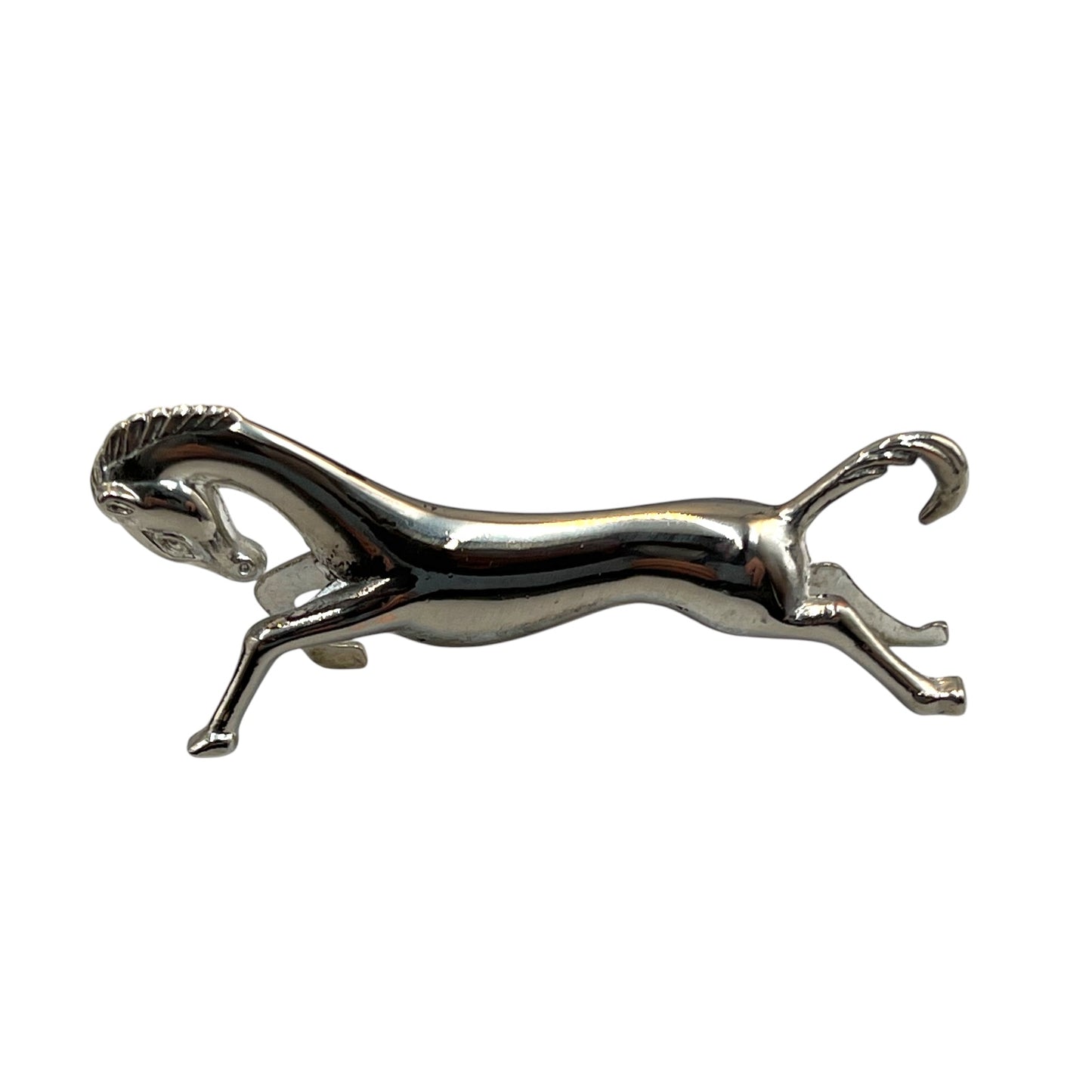 Set of 6 French silver plated horse shaped knife rests 