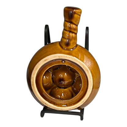 back of a French escargot plate on a white background 