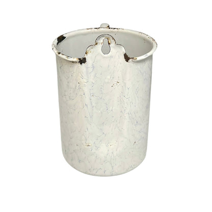 Vintage French Enamel Irrigator Garden Planter Kitchen Jug