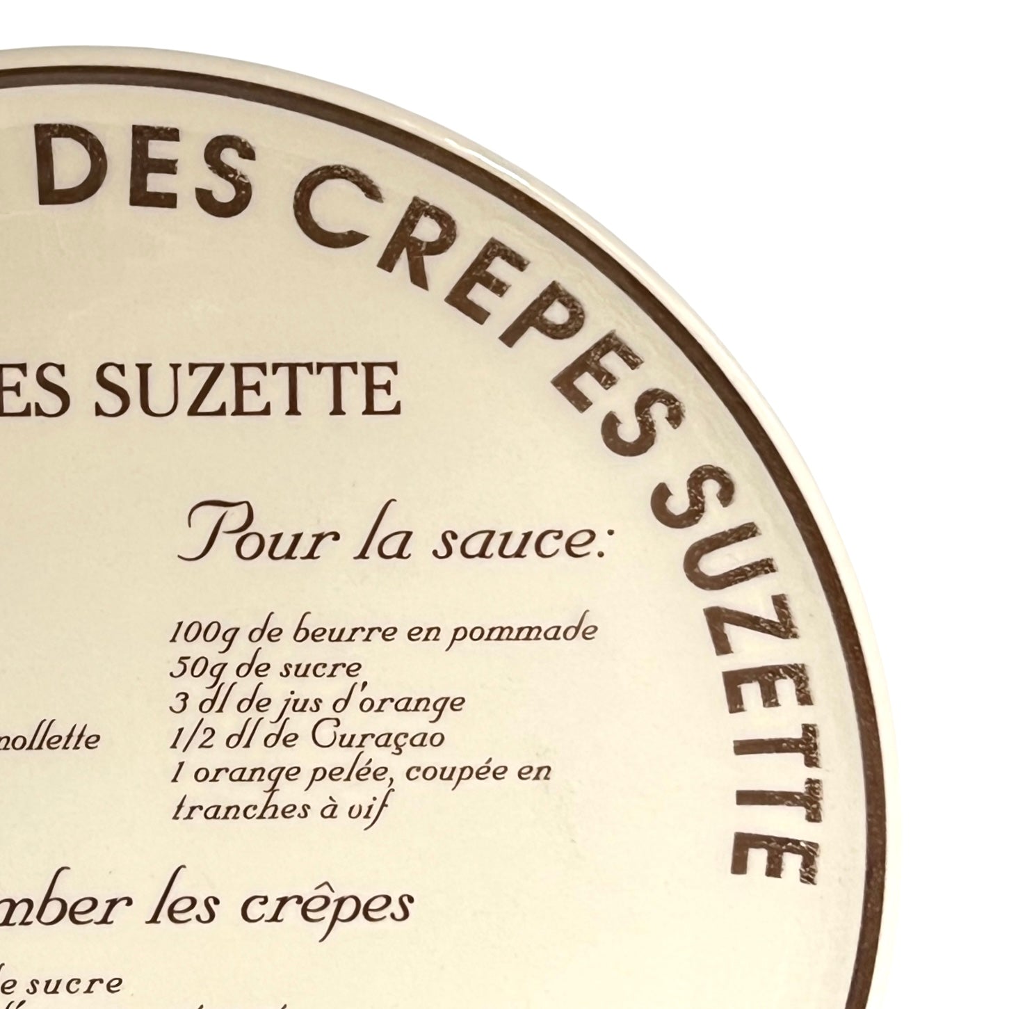 Crepe Suzette Plate 